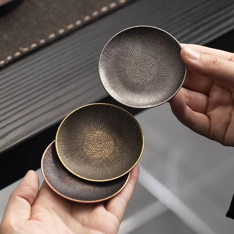 Marble Coaster Set - Alloy Coasters Zen Antique Kung Fu