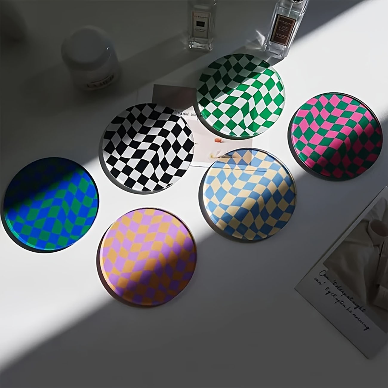 6 Pieces - Wooden Coasters, An - đánh giá và giá Marble Coaster Set