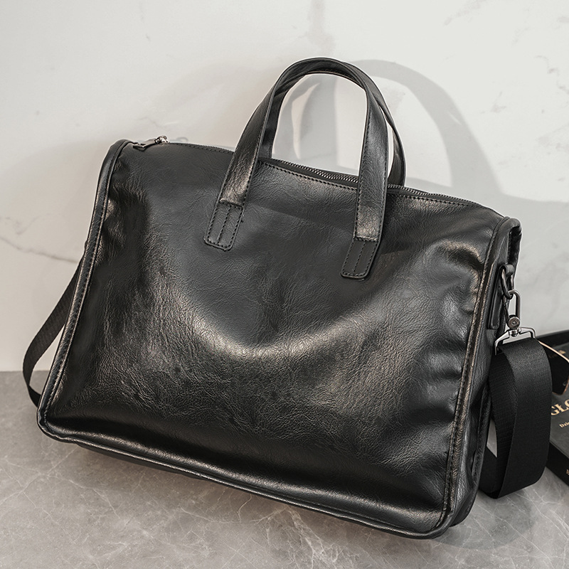 Casual Business Men's Handbag  - đánh giá và giá Leather Briefcase