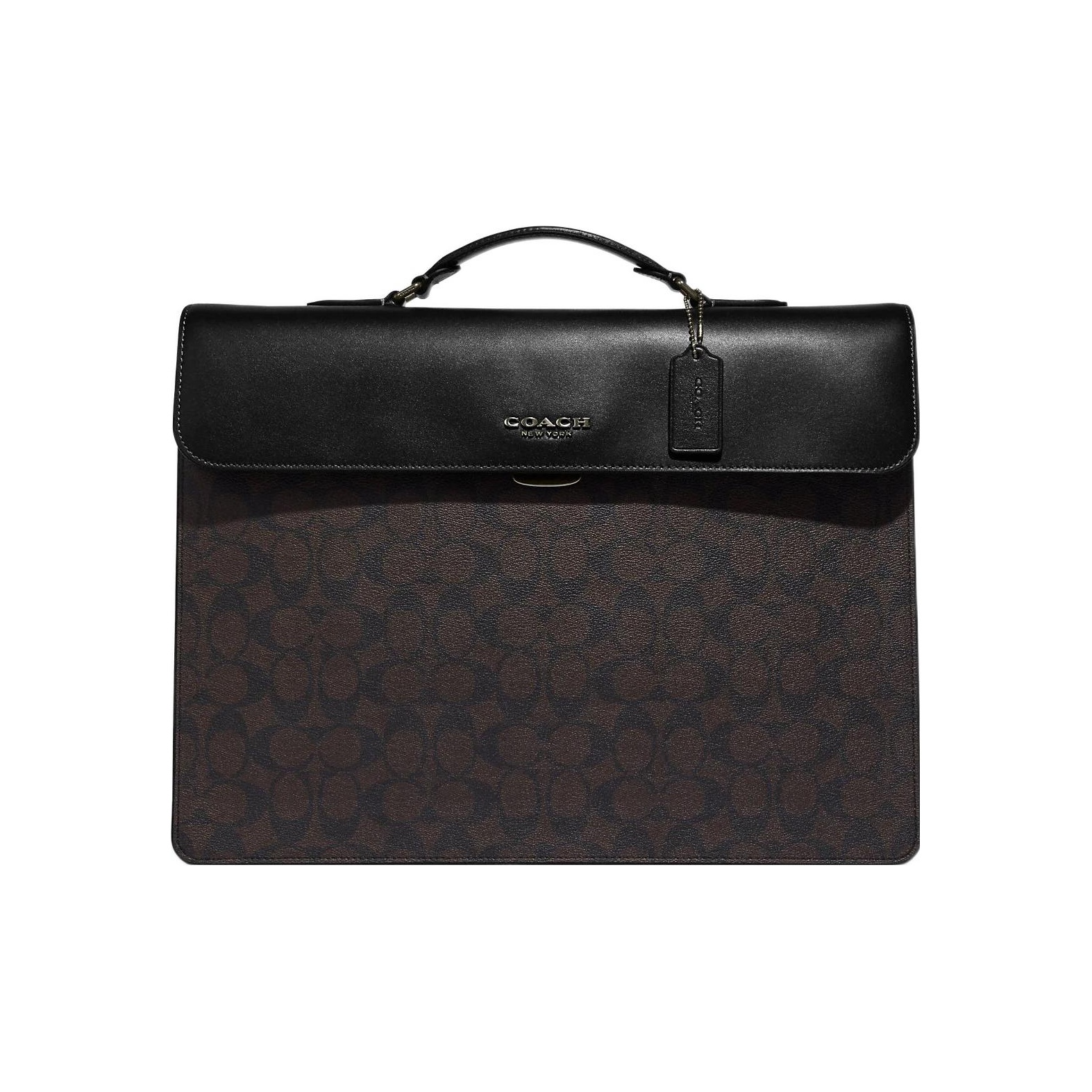 COACH Graham Coated Canvas Wit - đánh giá và giá Leather Briefcase