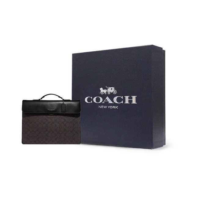 COACH Graham Coated Canvas Wit - đánh giá và giá Leather Briefcase