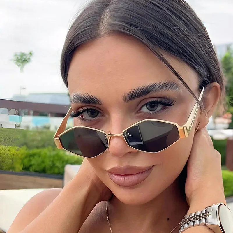 Fashion Polygonal Women Sungla - đánh giá và giá Sunglasses Uv400