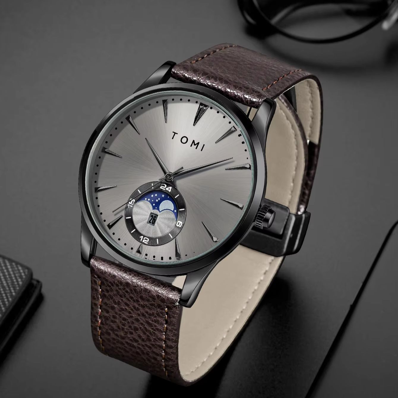 TOMI 2Pcs Men's Watch Gift Set - đánh giá và giá Luxury Gift Set
