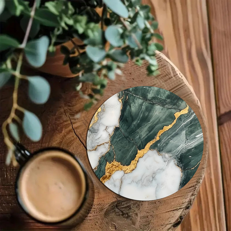 4 Pieces of Marble Pattern Pri - đánh giá và giá Marble Coaster Set