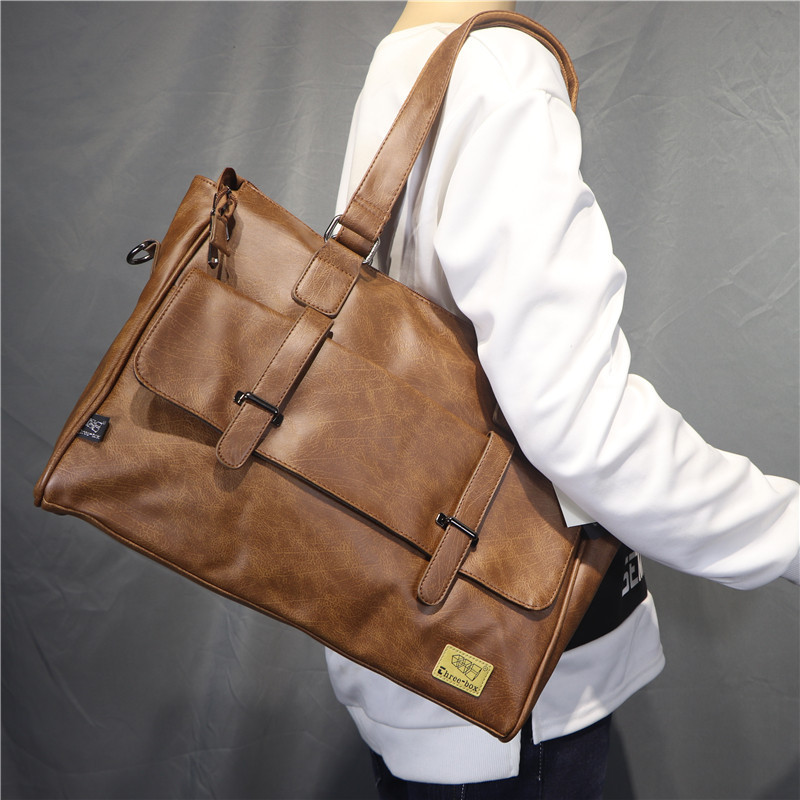 Korean Fashion Designer Leathe - đánh giá và giá Leather Briefcase