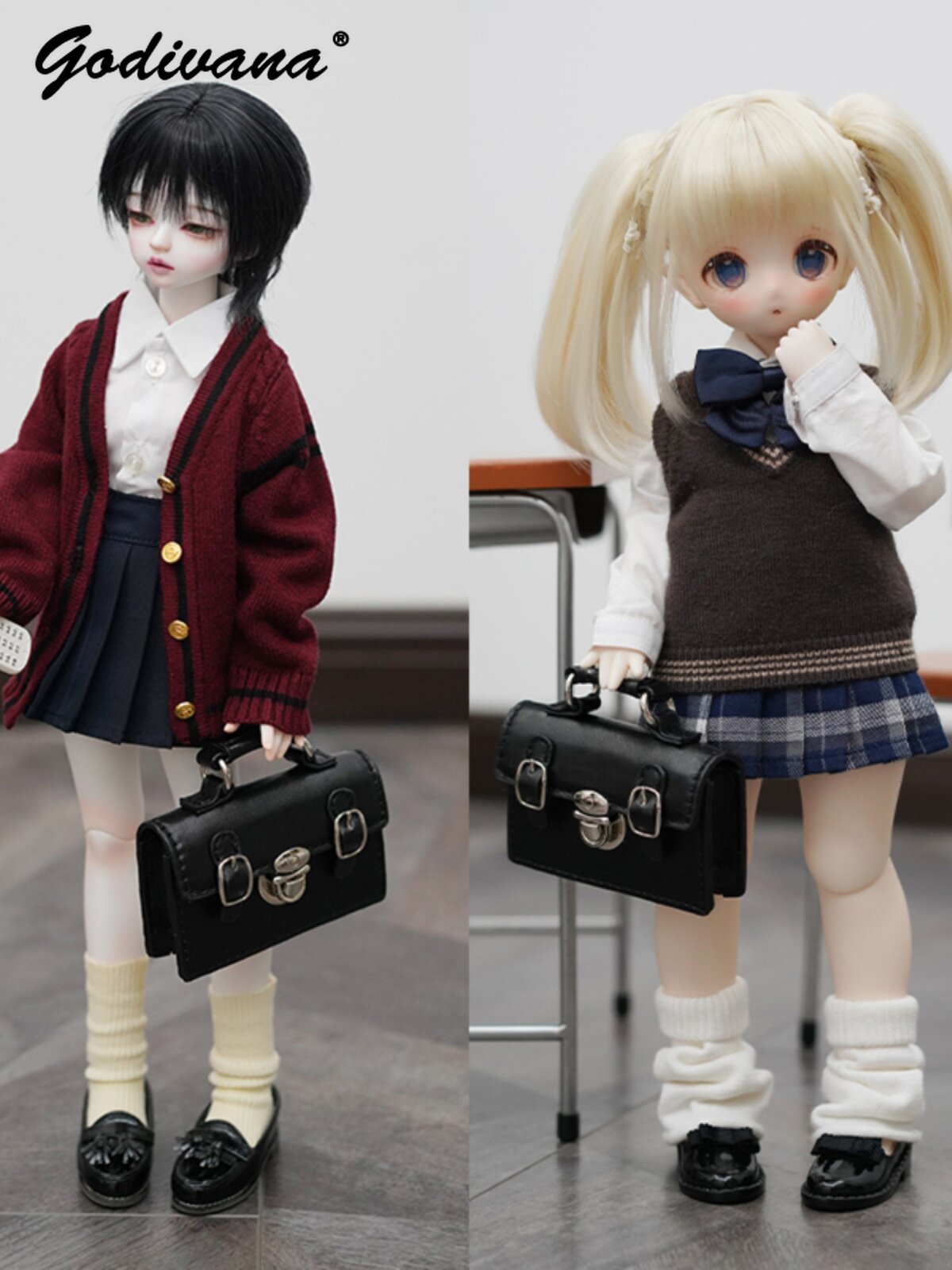 1/3 1/4 BJD Doll Vintage Prepp - đánh giá và giá Leather Briefcase