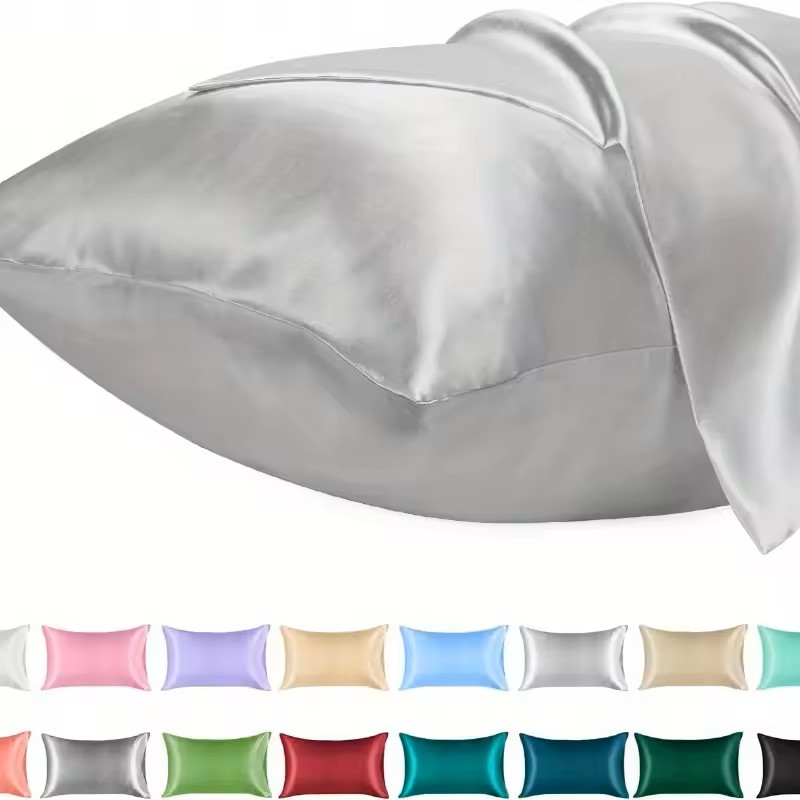 1PC Satin Pillowcase for Hair  - đánh giá và giá Silk Pillowcase