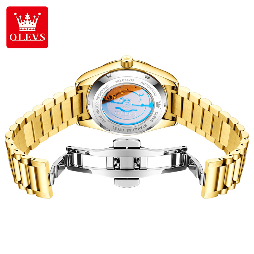 OLEVS 6747 luxury brand Men's  - đánh giá và giá Luxury Watch Men